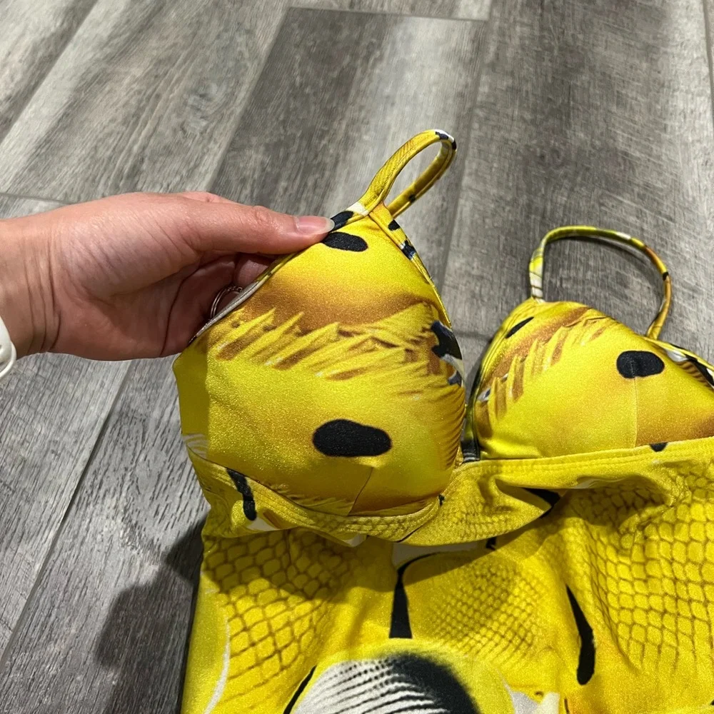 Aqua De Coco Yellow‎ One Piece Swimsuit